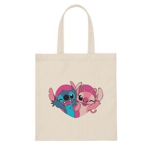 Lilo and Stitch Angel Canvas Tote